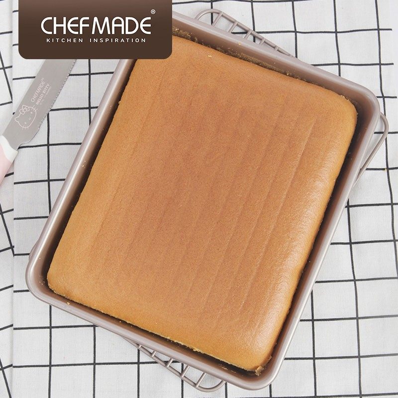 学厨 9/11/13寸深款长方形不沾烤盘蛋糕饼干面包月饼烤盘烘焙模具