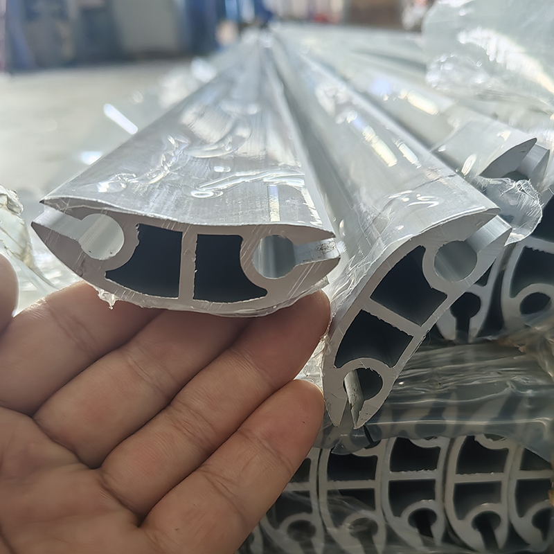 PVC快速卷帘门铝质抗风杆铝挤型材料防风杆铝合金底梁卷帘门铝质