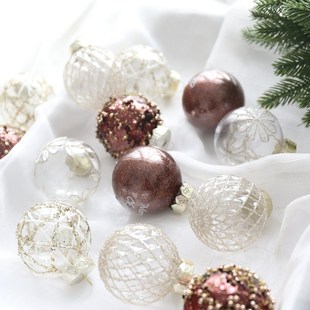 圣诞节装 饰品圣诞j球咖啡挂件25个场景布置吊饰挂饰圣诞树节日装