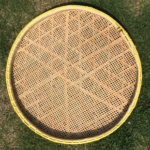 竹编米筛直径f50孔径3和1糠晒东西筛子用手工竹制品农家晾晒圆簸