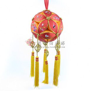 包邮广西靖西旧州壮族纯手工玉玲珑25cm30片绣球挂饰壮锦礼品