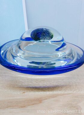 创意纯手工星球玻璃摆件北欧现代简约轻奢桌面客厅装饰工艺品摆设