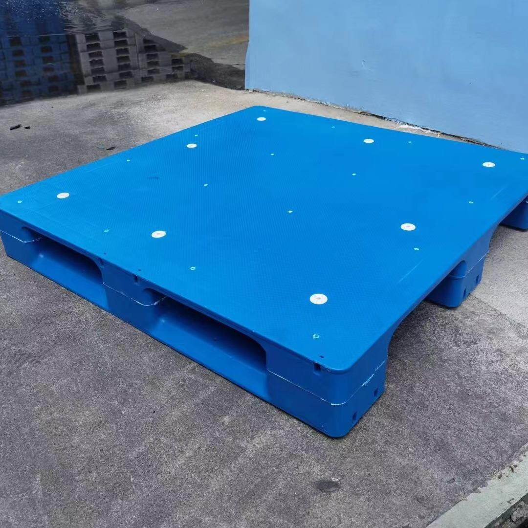 重型托盘焊接双面防潮栈板*供货架塑料地板*四面进叉车拖板塑栈板