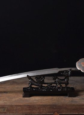 邱作龙手工锻打《福如意》百炼花纹钢 收藏摆件 高端把玩件