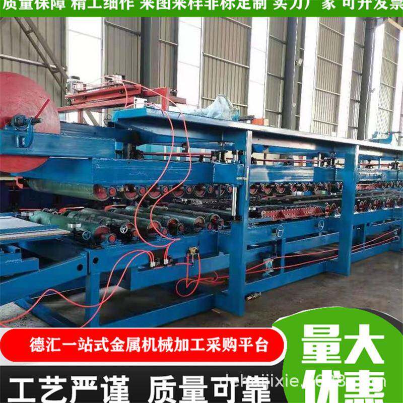 泡沫岩棉夹心复合机一机两用彩钢隔热保温板设备980自扣式瓦楞机