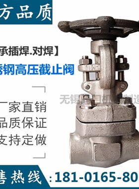 焊接截止阀J61H/W-150LB/300LB/600LB/800LB高温蒸汽锻打DN40