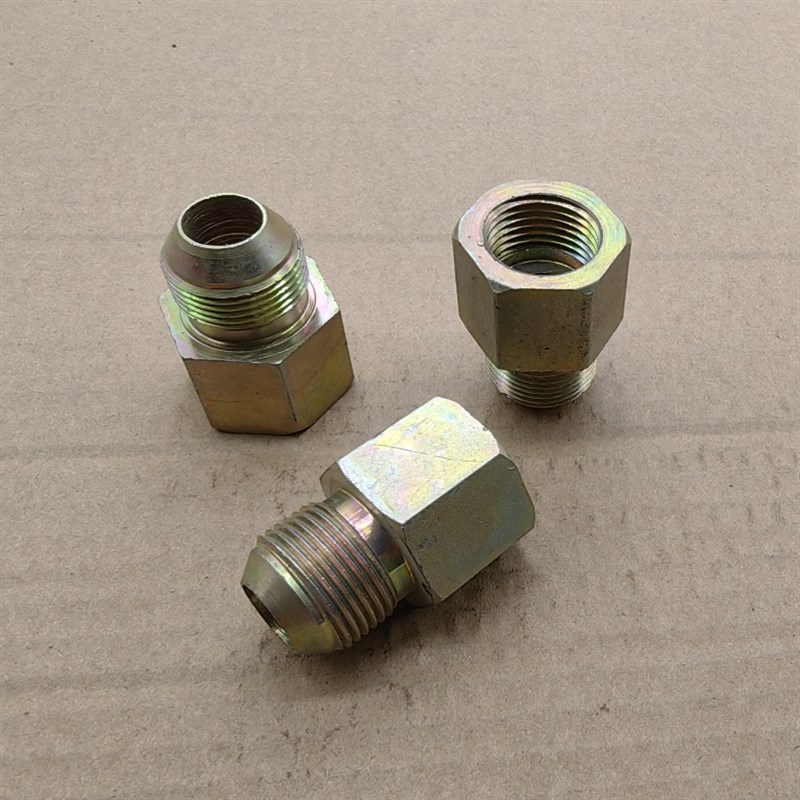 外丝M22*1.5D-转内丝G1/2液压铁接头外表镀锌内外丝0422