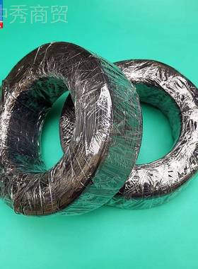 VVS供应打卷1000米铁包芯扎丝4 黑色线胶后2.环保双面电源扎带扁