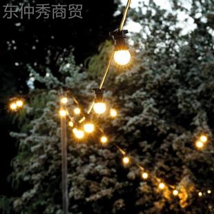 G50球露营天幕帐篷灯串户外防水马l跑d彩NBA灯串灯e婚礼泡节日装