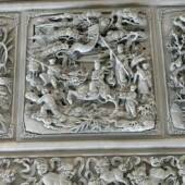 石雕外YOY墙雕祠堂石浮雕供宫庙石材雕青石刻浮雕刻墙安装 应寺庙X