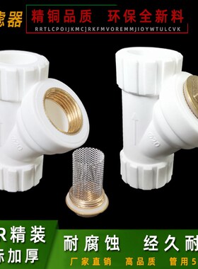 PPRY型过滤器水管配件接头管件4分206分管道过滤网25热熔止回阀