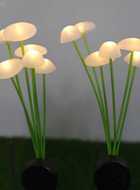 阳能水母灯布庭院装饰太灯蘑菇纤蝴蝶58983地光插灯户外草坪景观