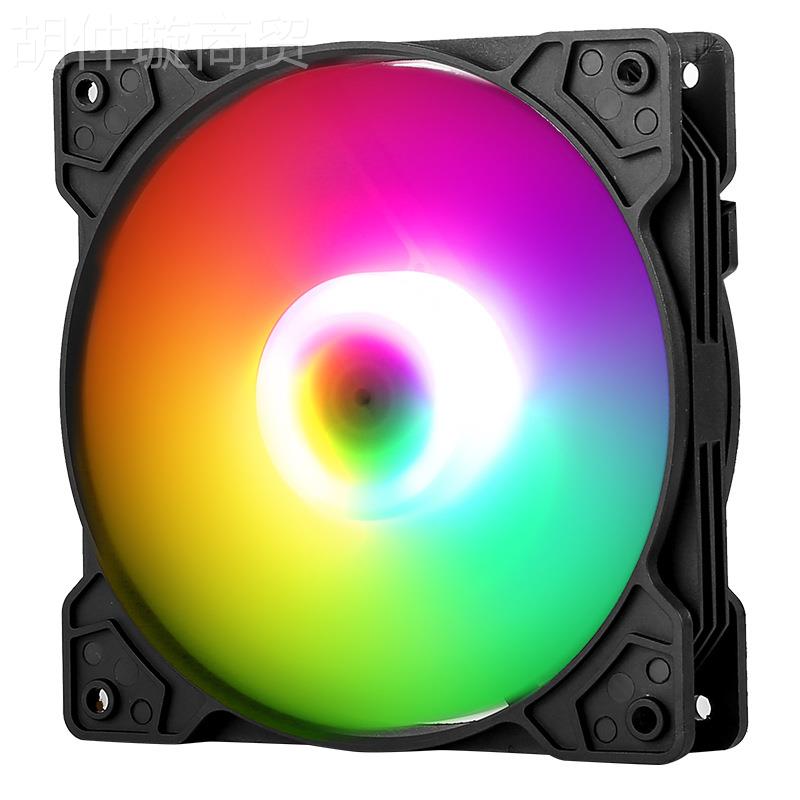 影KFW魅ARGB风PWM智能控调速机箱风扇5v3针台式机炫温彩扇光散热
