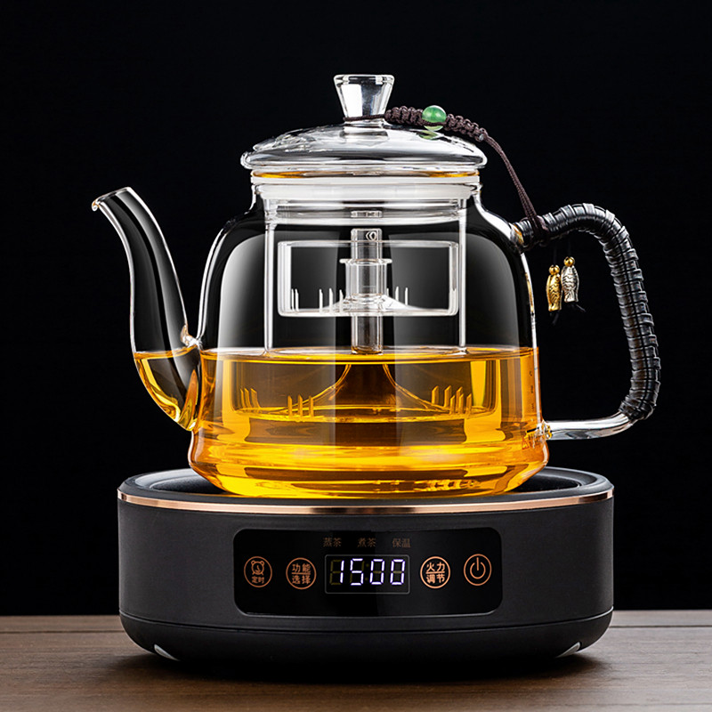 蒸煮茶壶电陶炉煮茶器烧水养生壶泡茶茶具煮茶炉