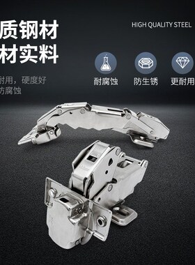 LUM百隆度阻尼铰链 超厚门骨骼线门合页 盖mm门侧板门合页