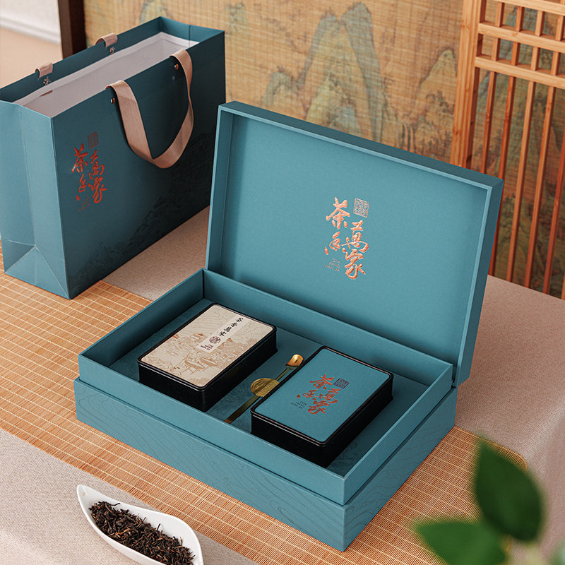 中秋新款茶叶包装盒空礼盒红茶绿茶白毫银针茶叶盒礼盒装空盒