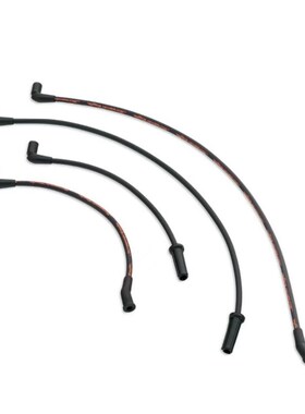 哈雷三轮路王大道公路滑翔改装呼啸鹰红色火塞线点火高压线黑色