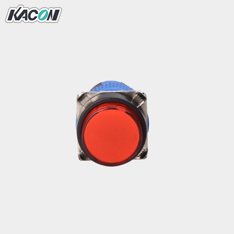 现货Kacon/凯昆K16-372R安装孔16mm带灯塑料型自锁 按钮 开关