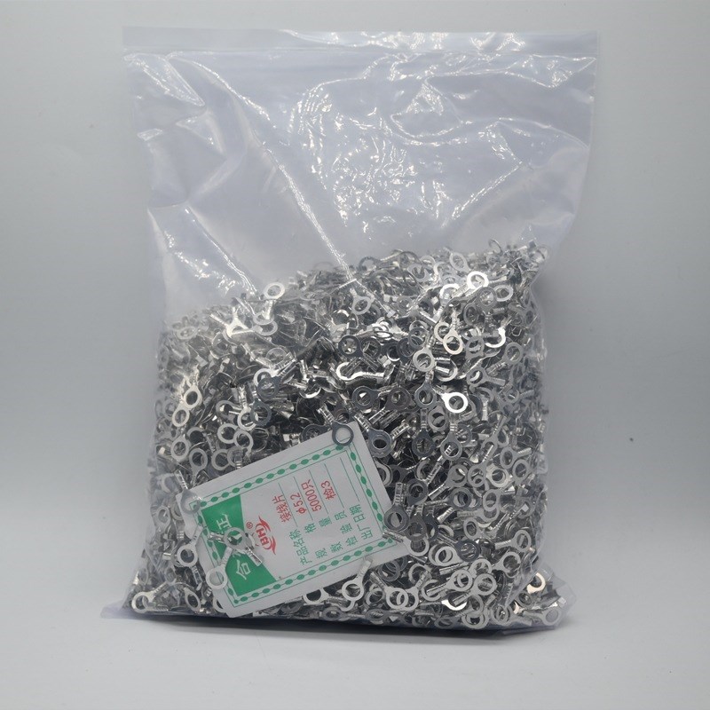 5.2圆形接线片/O型冷压端子/接线鼻/M5接地环铜线耳/圆形端子5K只