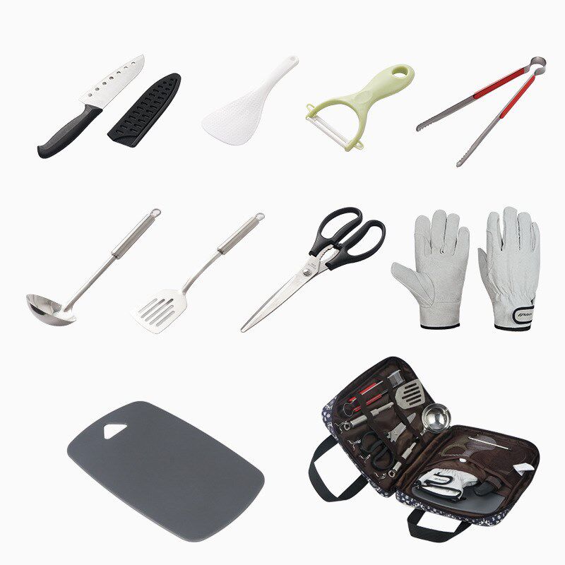 NOBANA户外野营炊具套装房车旅行厨房用具自驾露营餐具配烧烤手套