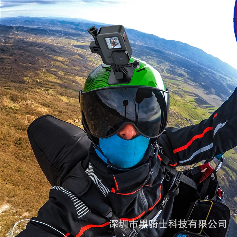 gopro8/9/10/11运动相机铝合金竖拍转接头挂脖胸带横拍转竖屏配件