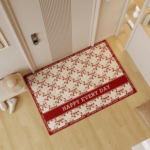 美式入户门地垫比利时绒高端加厚玄关脚垫家用轻奢复古大门口地毯