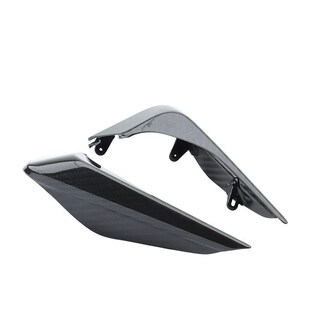 适用KTM790 890 DUKE碳纤维前大灯保护罩越野跑车改装配件18-22年