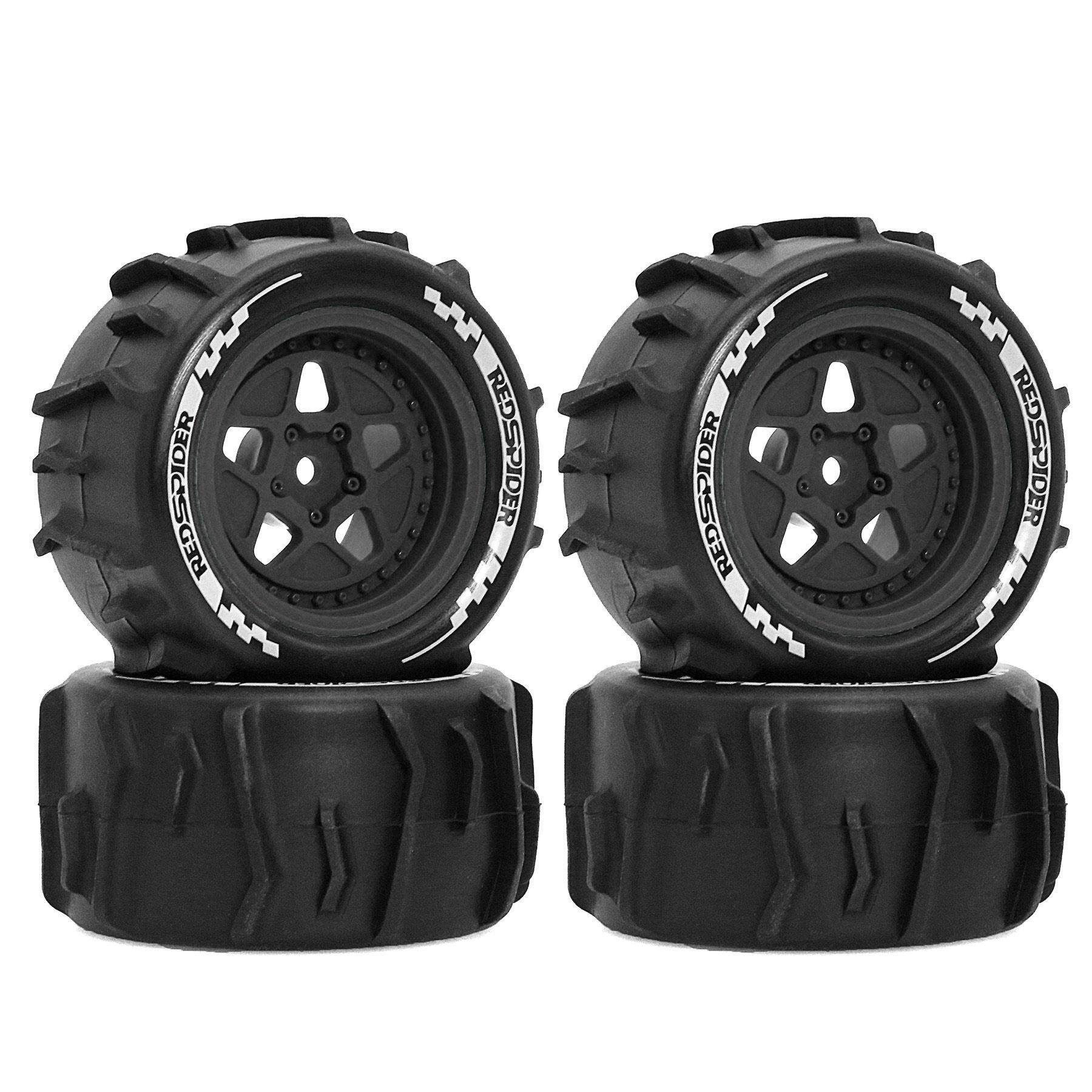 1/18RC短卡模型车通用水上漂大脚越野车雪地/沙滩/挖沙胎轮胎R380