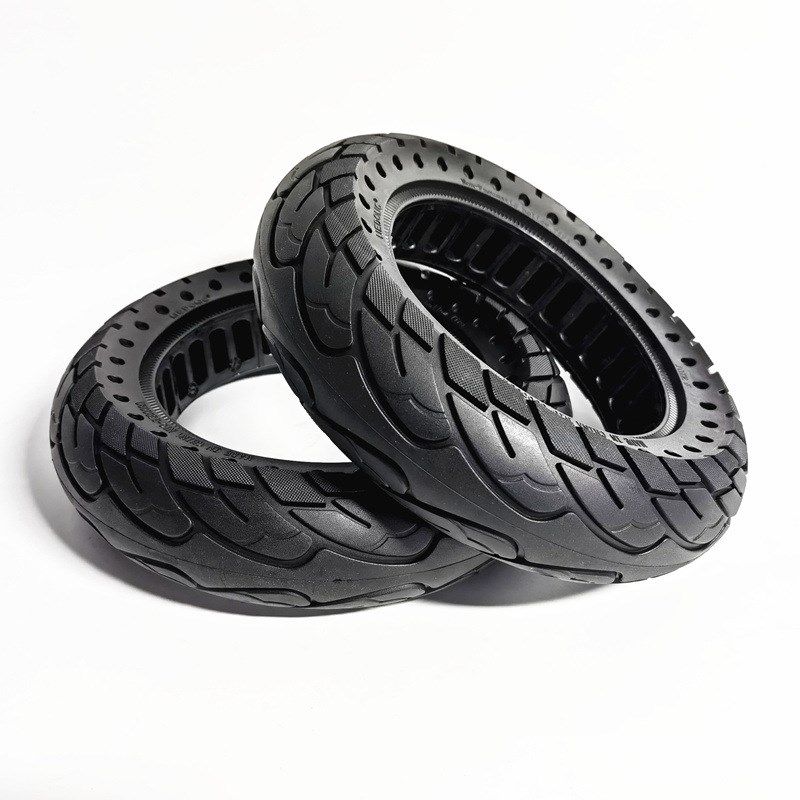 10英寸10x2.50电动滑板车前后轮10X2.50双蜂窝实心胎镂空实心轮胎