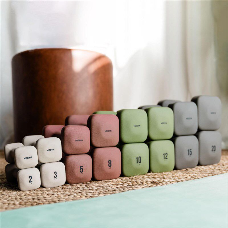 WeGym浸塑哑铃女士专业健身男士居家用锻炼燃脂塑形力量训练臂肌