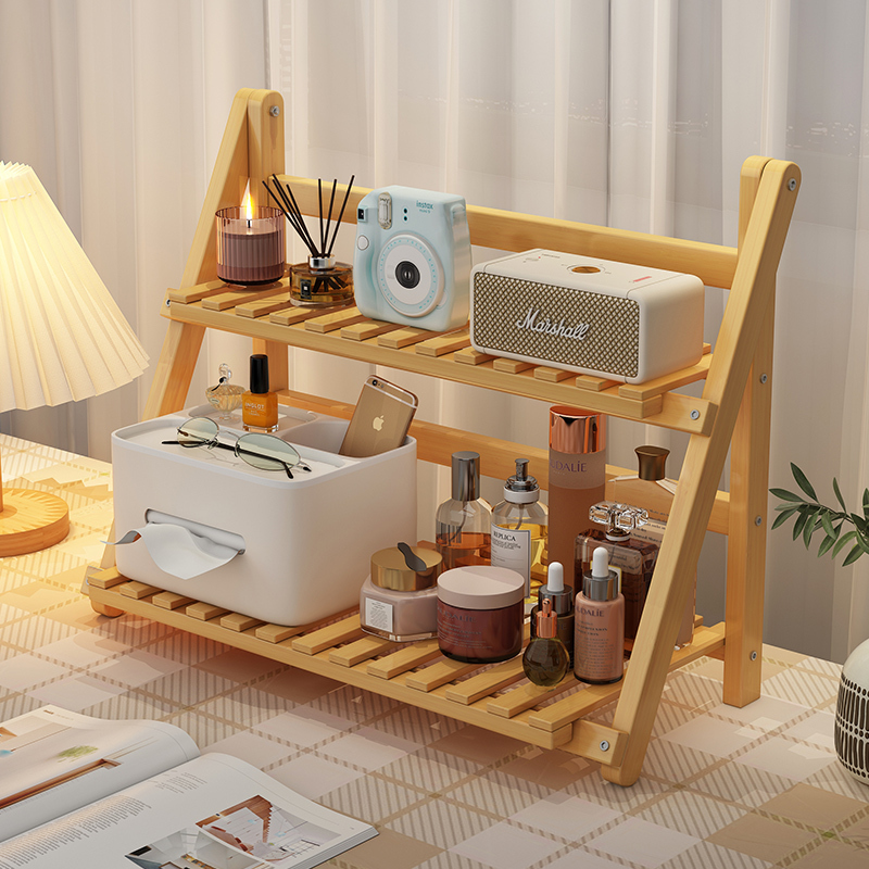 简易书架a桌面置物架多层收纳架室内办公桌上整理架子飘窗台储物