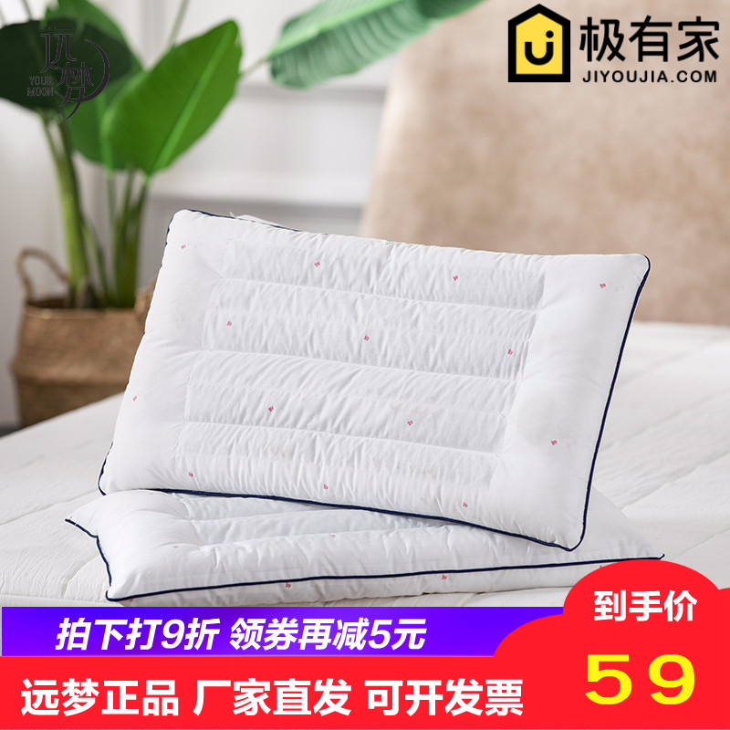 送枕套!远梦家纺决明子小学生枕头幼儿园3-6-12岁儿童护颈低枕芯