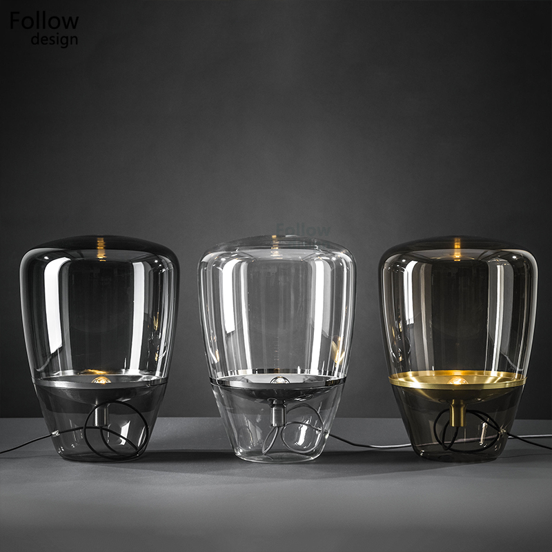 现代简约个性玻璃组合落地灯客房客厅公寓民宿样板房售楼部 台灯