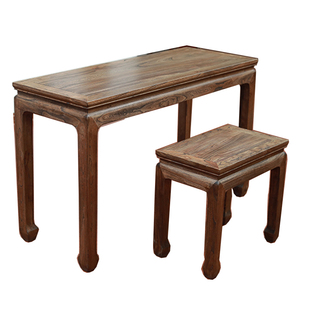 榆木古琴桌凳实木擦生漆榫卯结构环保无异味初学者书画桌茶桌