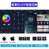 天嵌入式 LD智能客书房过道控制七彩音乐音响灯