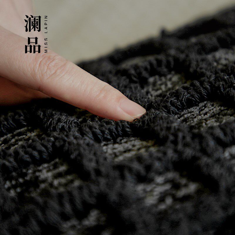 澜品染雨手工绣线棉麻抱枕侘寂靠枕中式客厅靠垫沙发腰枕靠背