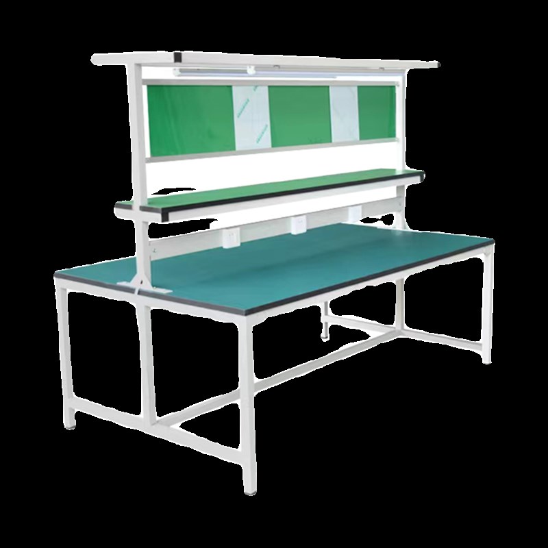 车间防静电工作台带灯流水线操作台生产拉线装配打包维修检验台桌