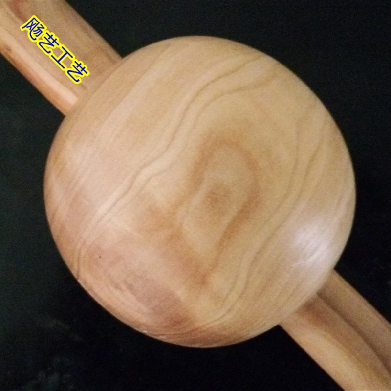 烧卖锤走锤做烧麦皮擀面杖烧麦槌固定轴式擀面杖滚动按摩锤圆球状