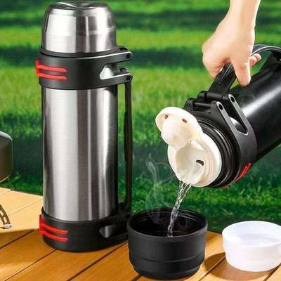 304不锈钢保温壶户外保温杯热水瓶大容量便携车载宽口径水壶旅行