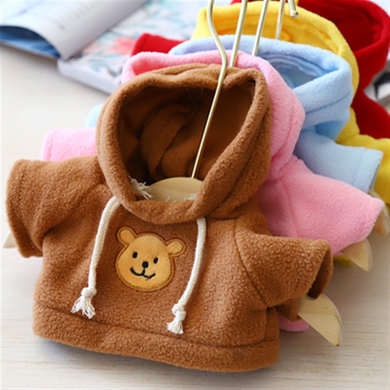 棉花娃娃衣服男女娃20CM玩偶的毛绒玩具毛线小泰迪熊穿卫衣毛衣