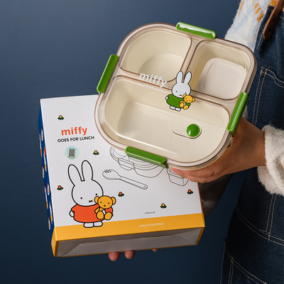 可微波炉加热饭盒学生上班族分隔饭盒塑料大容量食堂打饭带饭盒袋