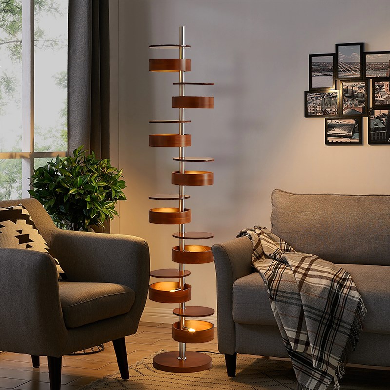 卧室侘温馨落地灯意式客厅寂风别墅立灯书房叙利亚风光影艺术摆件