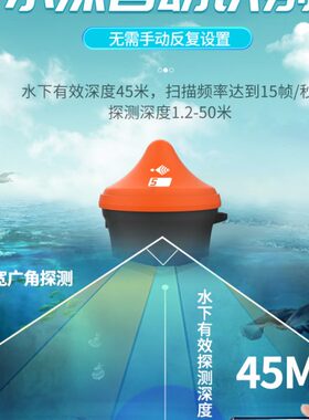 凌汇高清可视多探头探鱼器手机无线超声波声纳找鱼看鱼钓鱼探测器