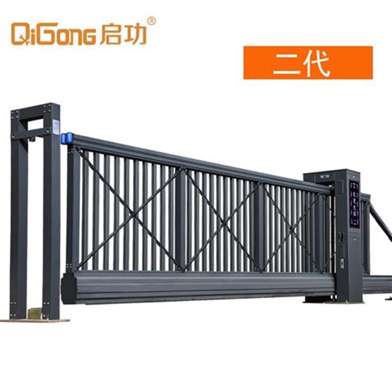 新款启功别墅悬浮门电动伸缩门单位工厂段滑门直线门平移门分段大