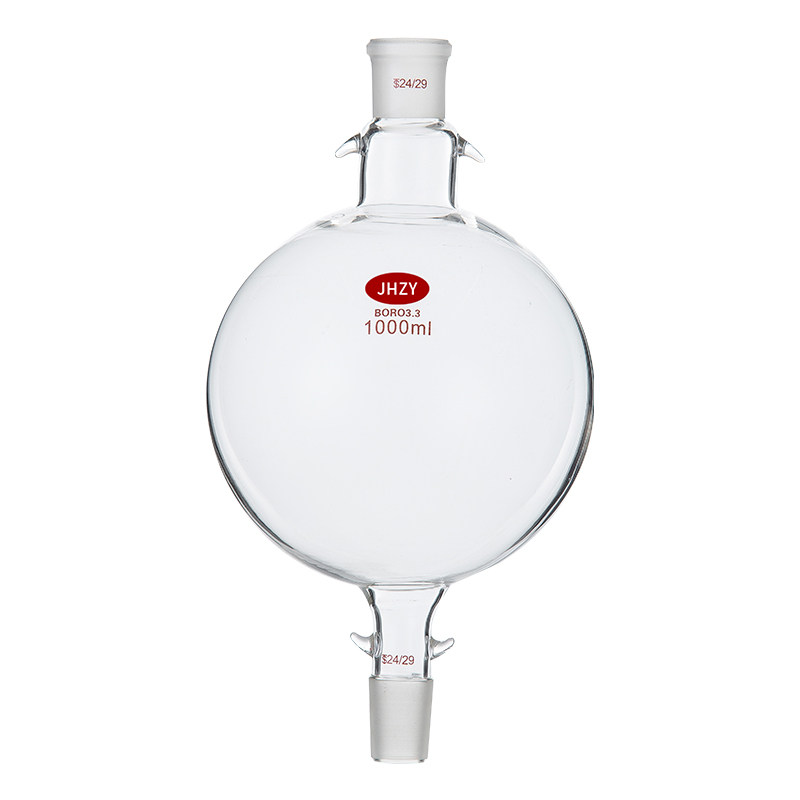 玻璃层析柱溶剂储液球层析用溶剂储存瓶溶剂球?实验室玻璃器材 1