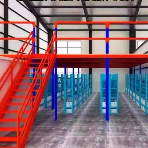 定制新款工厂重型货架阁楼平台钢结构货架免焊接可拆卸平台货架