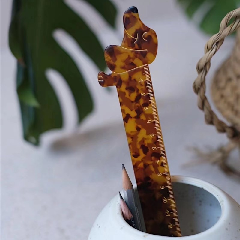 法国coucou suzette可z爱趣味腊肠狗尺子标尺创意学生文具卡通直