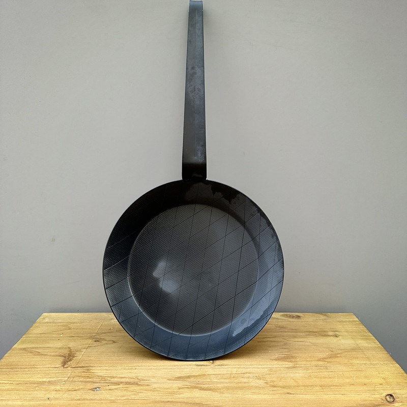 真的可以平替!碳钢精铁锅无涂层物理不粘铁锅少T油牛排锅平底煎锅