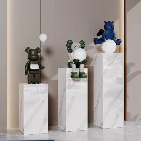 现代简约岩板花架轻奢摆件客厅装饰品摆件装饰架展示台底座,商业/办公家具,展示地台/底座,淘宝优惠券,粉丝福利购,淘宝优惠卷