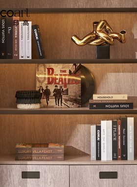 邸高家居现代样板间音乐主题音符复古留声机黑胶唱片机摆件装饰品